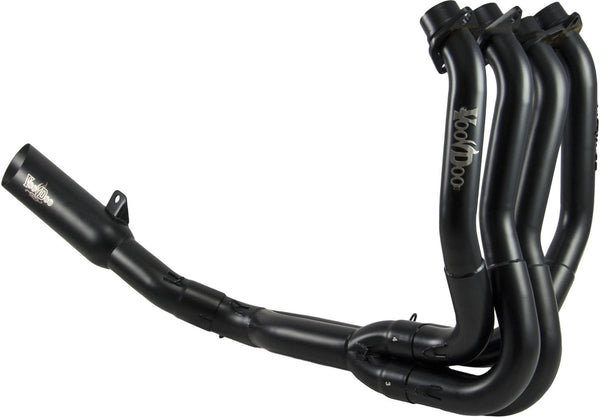 VooDoo Industries VEFSZX14K6B Black Finish Shorty Exhaust/Muffler (4 Into 1 Full System for Kawasaki ZX-14R)