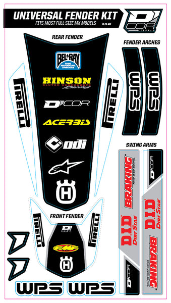 D-Cor 15-70-102 Universal Rear Fender Trim Kit - Full Size - fits Husqvarna?