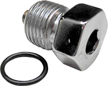 Load image into Gallery viewer, COLONY MACHINE TRANS DRAIN PLUG CHR OVERSIZE BIG TWIN 00-UP 9/16-18 THREAD 2807-1