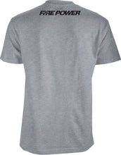 Load image into Gallery viewer, FIRE POWER TEE GREY HEATHER 2X 99-81112X
