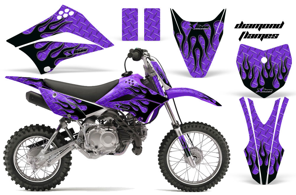 Dirt Bike Graphics Kit Decal Sticker Wrap For Kawasaki KLX110L