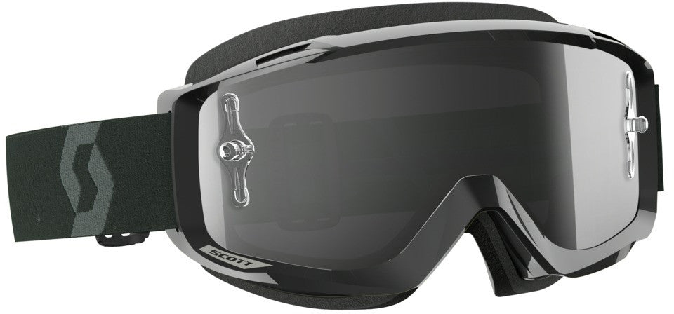 scott otg goggles SCOTT SPLIT OTG GOGGLE BLACK/WHITE W/LIGHT SENSITIVE GREY LENS – All  Terrain Depot
