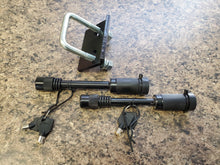 Load image into Gallery viewer, 1/2" and 5/8" Black Locking Hitch Pins with Trailer Hitch Tightener Combo Kit