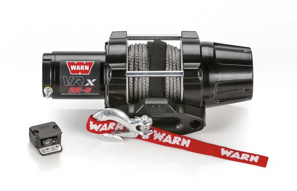 VRX 25-S 2500lb ATV POWERSPORTS WINCH SYNTHETIC ROPE 101020 by Warn - All Terrain Depot
