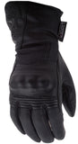 HIGHWAY 21 WOMEN'S BLACK ROSE GLOVES LG #5884 489-0096~4