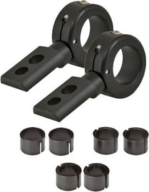 PIAA BILLET MOUNTING BRACKETS BLACK 1-1/2