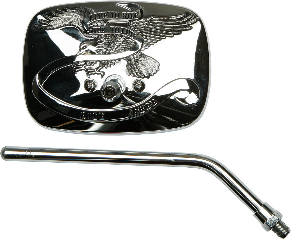 EMGO MIRROR- LEFT 10MM CHROME 20-31755A