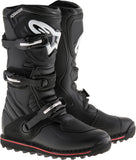 ALPINESTARS TECH-T BOOTS BLACK/RED SZ 08 2004017-13-8