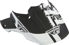 Load image into Gallery viewer, FLY RACING F2 FRACTURE VISOR BLACK/WHITE 73-46348