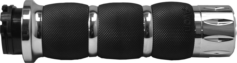 AVON AIR CUSHION GRIPS RIVAL CHROME AIR-90-RIV-atv motorcycle utv parts accessories gear helmets jackets gloves pantsAll Terrain Depot