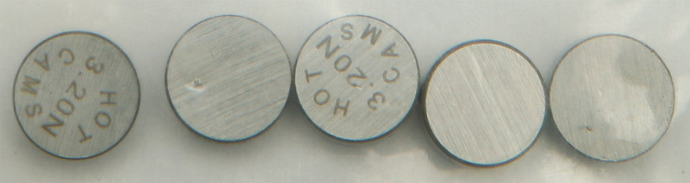 HOT CAMS VALVE SHIMS 7.48X3.20MM 5/PK 5PK748320