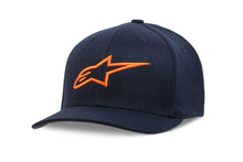 Load image into Gallery viewer, ALPINESTARS CURVE HAT NAVY/ORANGE SM/MD 1017-81010-7032-S/M