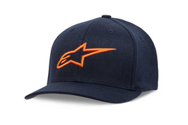 ALPINESTARS CURVE HAT NAVY/ORANGE SM/MD 1017-81010-7032-S/M