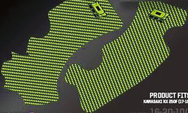 D'COR FRAME GRIP GUARD DECAL GREEN/BLACK 16-20-104