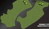 D'COR FRAME GRIP GUARD DECAL GREEN/BLACK 16-20-104