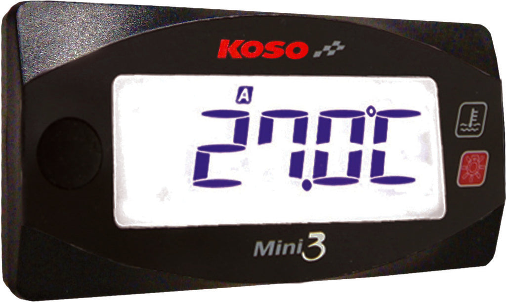 KOSO KOSO MINI DUAL TEMP GAUGE BA003170-atv motorcycle utv parts accessories gear helmets jackets gloves pantsAll Terrain Depot