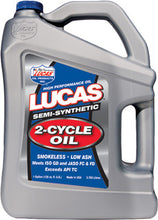 Load image into Gallery viewer, LUCAS SEMI-SYNTHETIC 2-CYCLE OIL GAL 10115