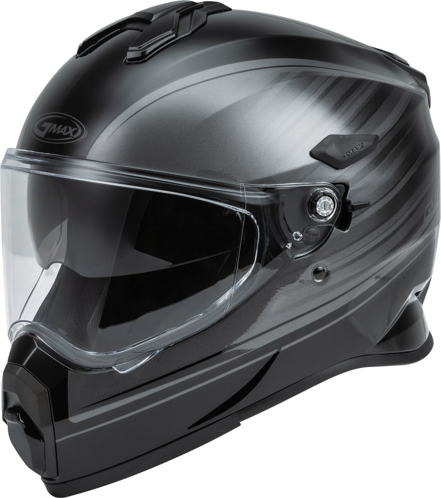 GMAX AT-21 ADVENTURE RALEY HELMET BLACK/GREY MD G1211025