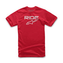 Load image into Gallery viewer, ALPINESTARS YOUTH RIDE 2.0 TEE RED/WHITE SM 3038-72010-3020-S