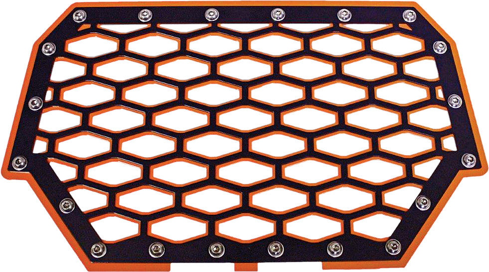 MODQUAD 2-PANEL FRONT GRILL (BLACK/ORANGE) RZR-FG2-OR-atv motorcycle utv parts accessories gear helmets jackets gloves pantsAll Terrain Depot