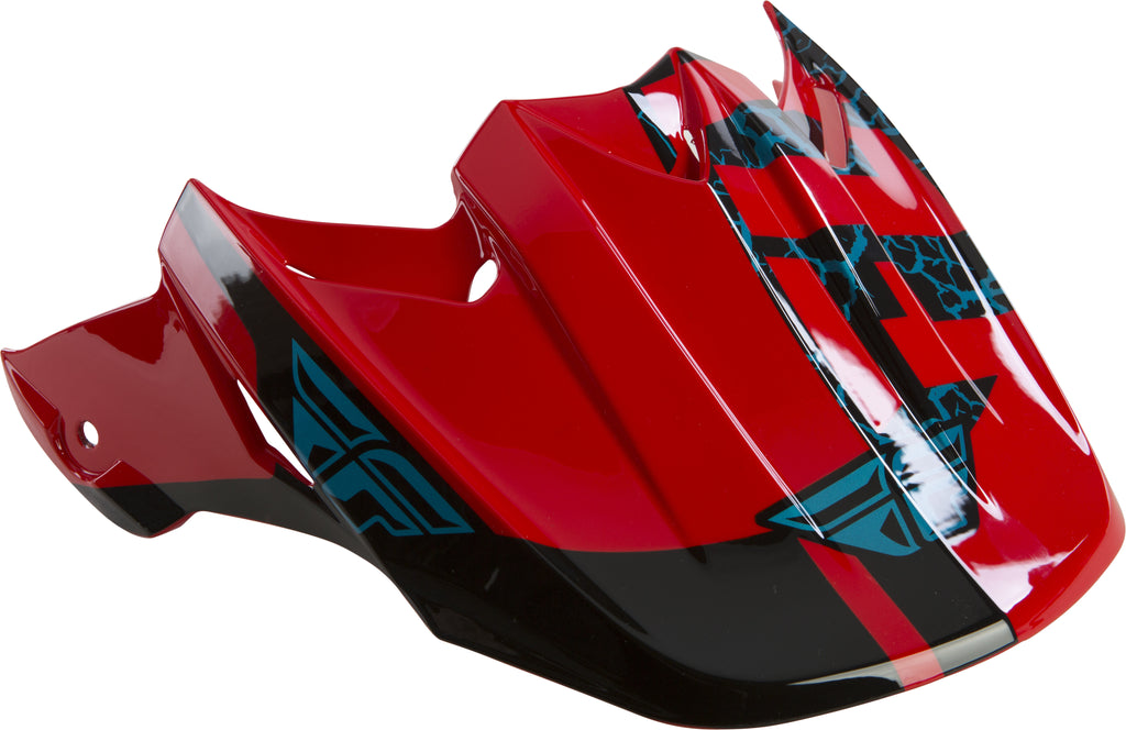 FLY RACING F2 FRACTURE VISOR BLACK/RED/BLUE 73-46349