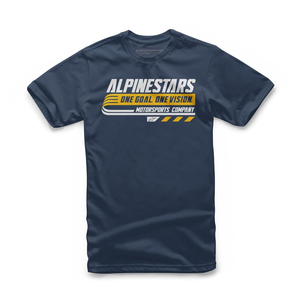ALPINESTARS YOUTH BRAVO TEE NAVY MD 3038-72006-70-M