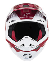 Load image into Gallery viewer, ALPINESTARS S.TECH S-M8 CONTACT HELMET DARK RED/WHITE SM 8300819-3032-S