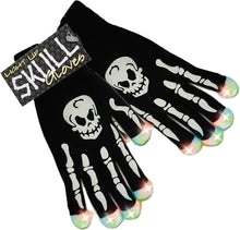Load image into Gallery viewer, STREETFX LIGHT UP SKULL GLOVES 1046094