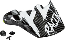 Load image into Gallery viewer, FLY RACING YOUTH KINETIC SKETCH VISOR BLACK/WHITE/HI-VIS 73-88177