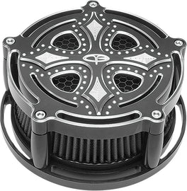 PREC. BILLET BILLET AIR CLEANER DARK SIDE BLACK DRK-210-4H-BLK