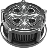 PREC. BILLET BILLET AIR CLEANER DARK SIDE BLACK DRK-210-4H-BLK