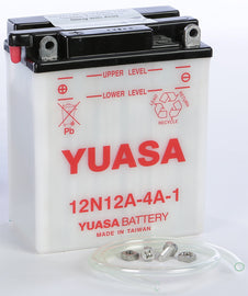 YUASA BATTERY 12N12A-4A-1 CONVENTIONAL YUAM2221B-atv motorcycle utv parts accessories gear helmets jackets gloves pantsAll Terrain Depot