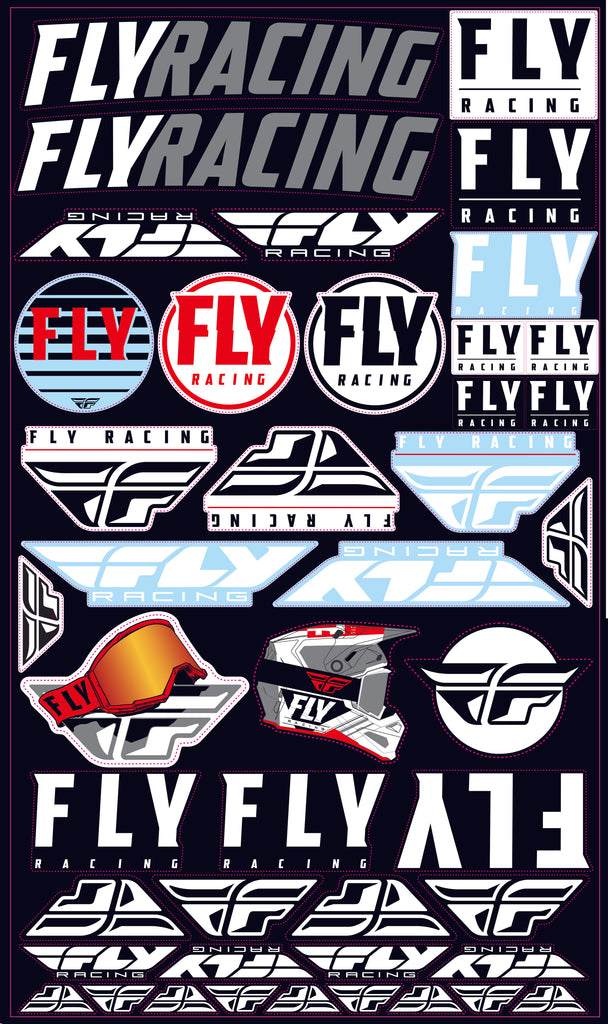 FLY RACING 2020 STICKER SHEET 10.5"X18" 99-8255