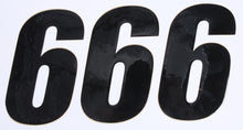 Load image into Gallery viewer, D'COR NUMBER 6 BLACK 6" 3/PK 45-26-6