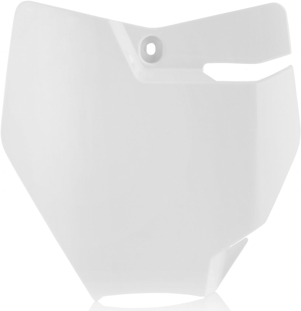 ACERBIS FRONT NUMBER PLATE WHITE 2449400002-atv motorcycle utv parts accessories gear helmets jackets gloves pantsAll Terrain Depot