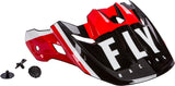 FLY RACING TOXIN TRANSFER HELMET VISOR RED/BLACK/WHITE 73-88081