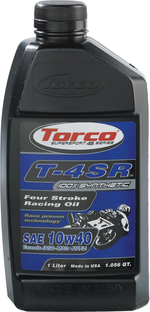 TORCO T-4SR 4-STROKE RACING OIL 10W-40 1L T651044CE