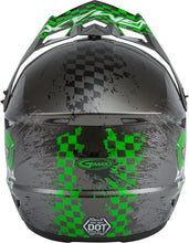 Load image into Gallery viewer, GMAX YOUTH MX-46Y OFF-ROAD ANIM8 HELMET DARK SILVER/GREEN YL G3461802
