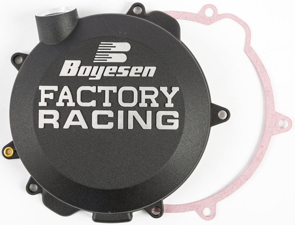 BOYESEN FACTORY RACING CLUTCH COVER BLACK CC-41AB