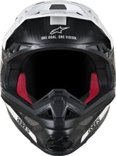Load image into Gallery viewer, ALPINESTARS S.TECH M10 DYNO HELMET MATTE BLACK/WHITE SM 8301119-1301-S