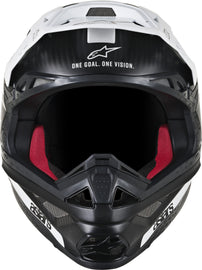 ALPINESTARS S.TECH M10 DYNO HELMET MATTE BLACK/WHITE LG 8301119-1301-L