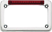 Load image into Gallery viewer, SDC LED LICENSE PLATE FRAME CHROME W/RED LENS 02001-atv motorcycle utv parts accessories gear helmets jackets gloves pantsAll Terrain Depot
