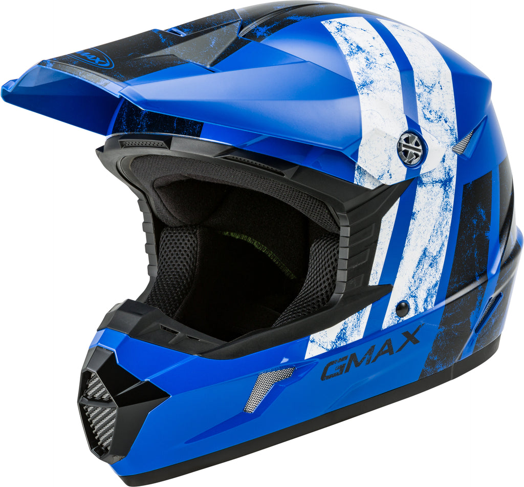 MX-46 OFF-ROAD DOMINANT HELMET BLUE/BLACK/WHITE MD-atv motorcycle utv parts accessories gear helmets jackets gloves pantsAll Terrain Depot