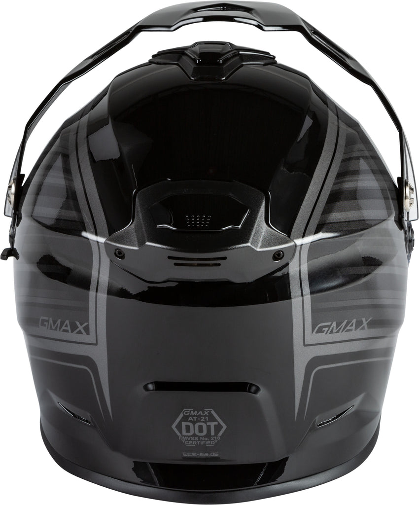GMAX AT-21 ADVENTURE RALEY HELMET BLACK/GREY XS G1211023