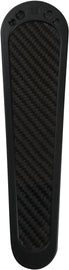 BRASS BALLS TANK PANEL BLACK W/CARBON INLAY BB05-005
