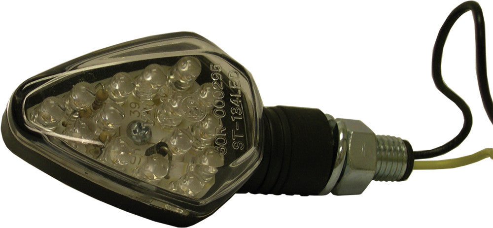 DMP BLUNT ARROW 8 LED MARKER LIGHTS BLACK W/AMBER LENS 900-0041