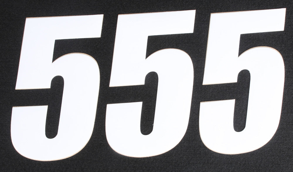 D'COR NUMBER 5 WHITE 6" 3/PK 45-16-5