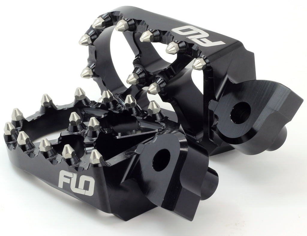 FLO MOTORSPORTS PRO SERIES FOOT PEGS BLACK COBRA FPEG-801BLK