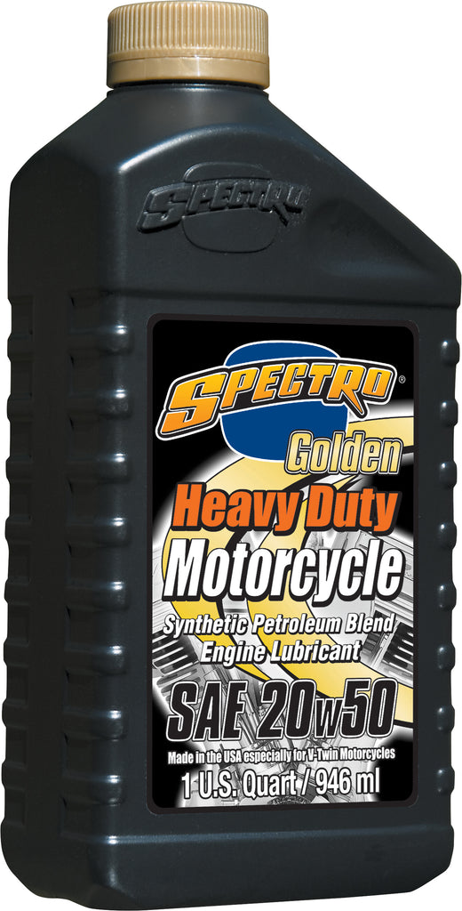 SPECTRO GOLDEN M/C SEMI-SYN HD 20W50 1 QT R.HDG25