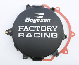 BOYESEN FACTORY RACING CLUTCH COVER BLACK CC-44B
